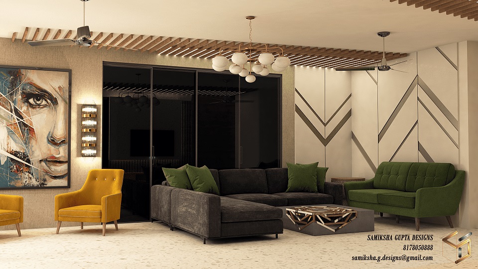 Lobby with Charcoal paneling