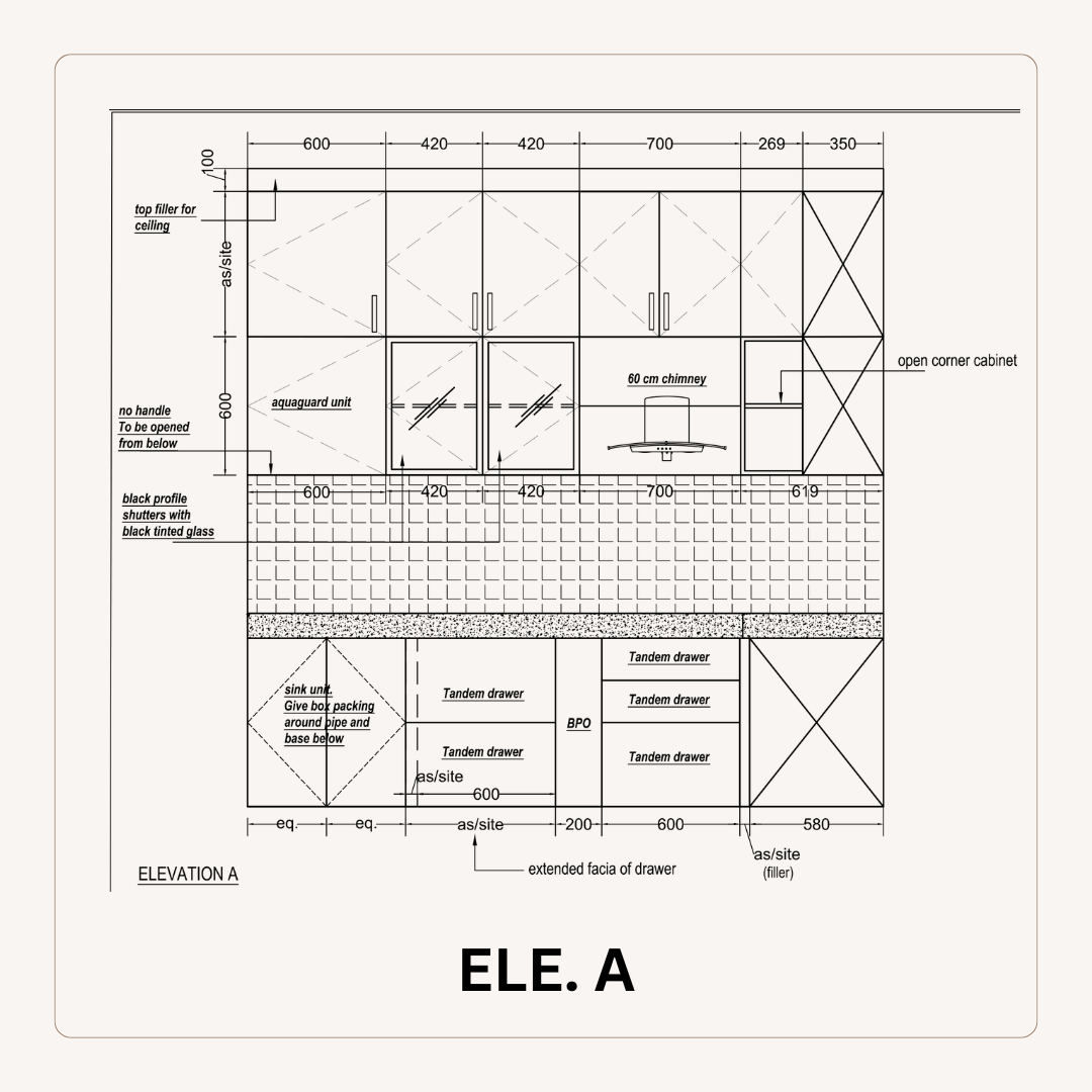 kitchen elevation