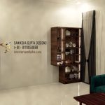 crockery unit with glass shutters