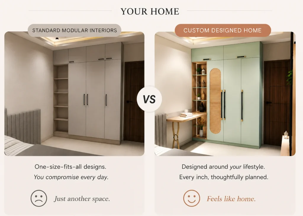 modular vs custom interiors